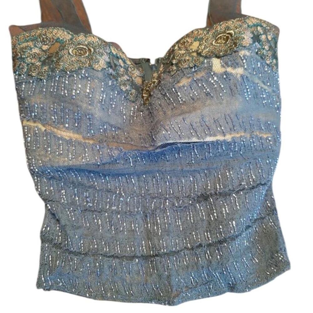 La perla beaded bustier photos